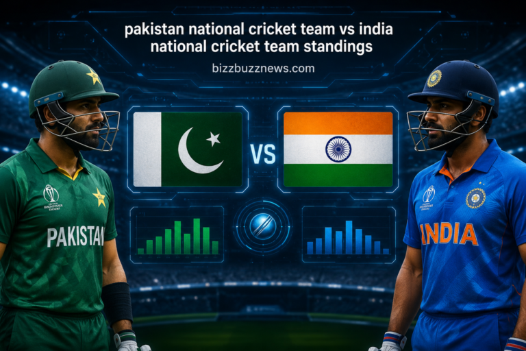 Pakistan National Cricket Team vs India National Cricket Team Standings