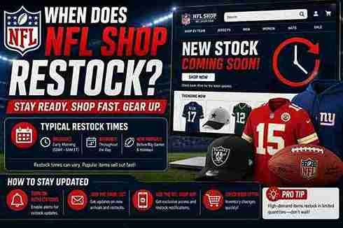 when does nfl shop restock