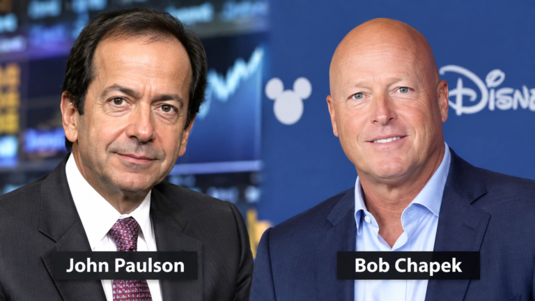John Paulson and Bob Chapek
